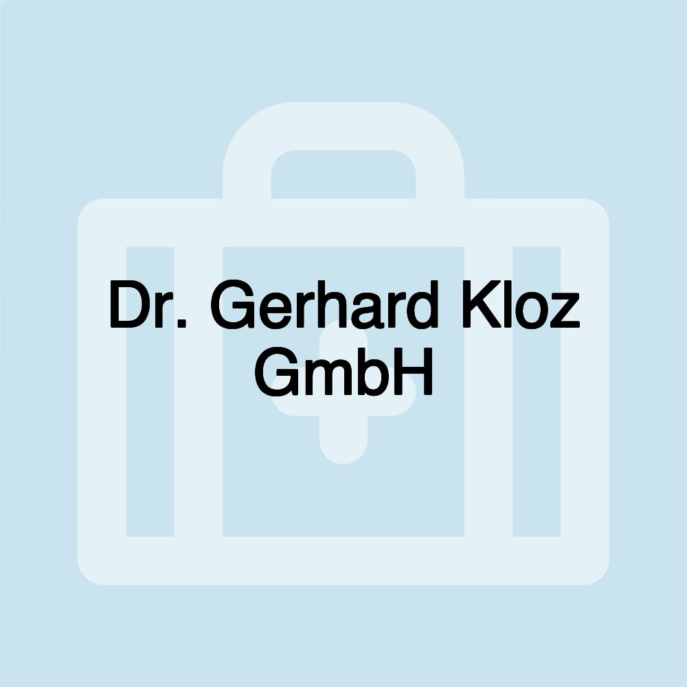 Dr. Gerhard Kloz GmbH