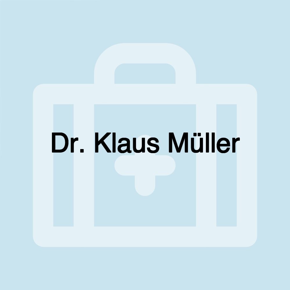 Dr. Klaus Müller