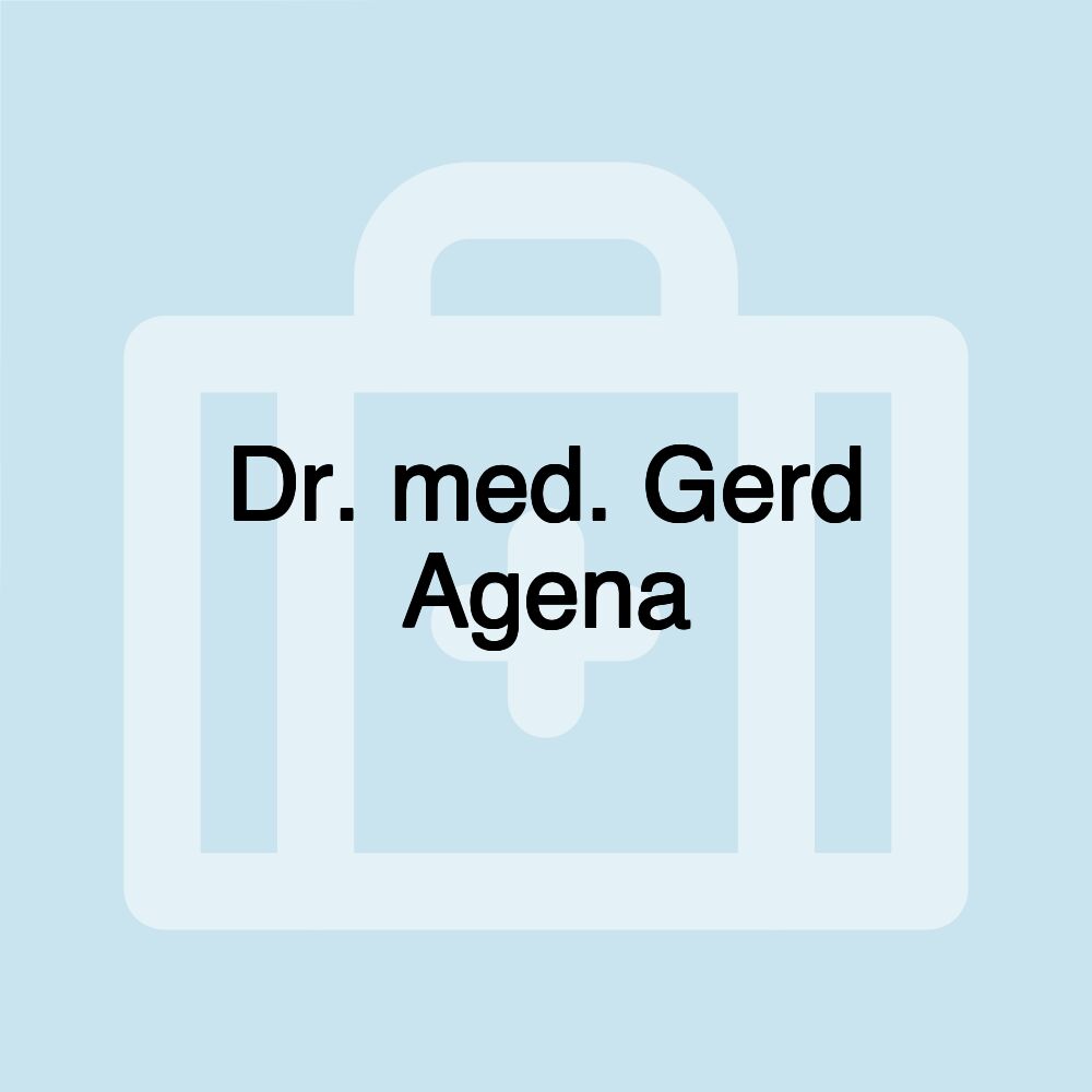 Dr. med. Gerd Agena