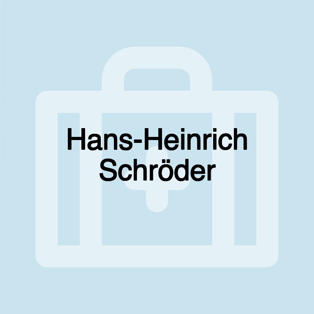 Hans-Heinrich Schröder