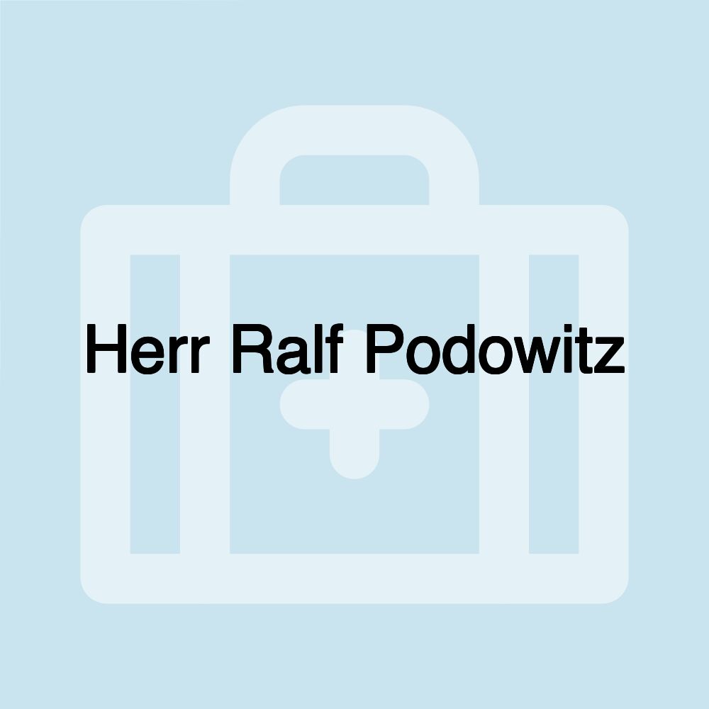 Herr Ralf Podowitz