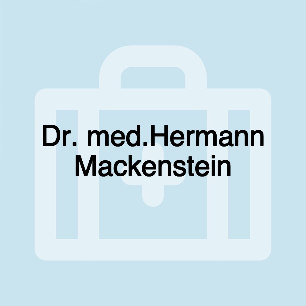 Dr. med.Hermann Mackenstein