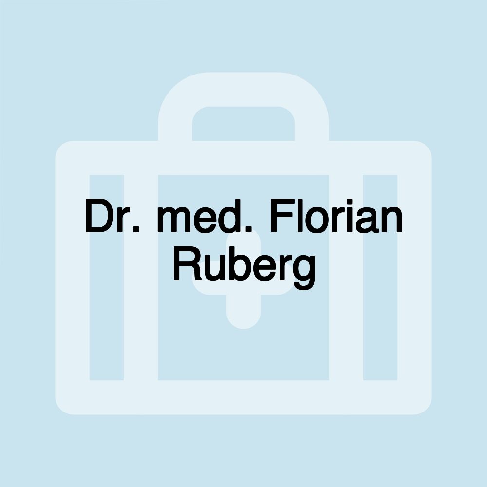 Dr. med. Florian Ruberg