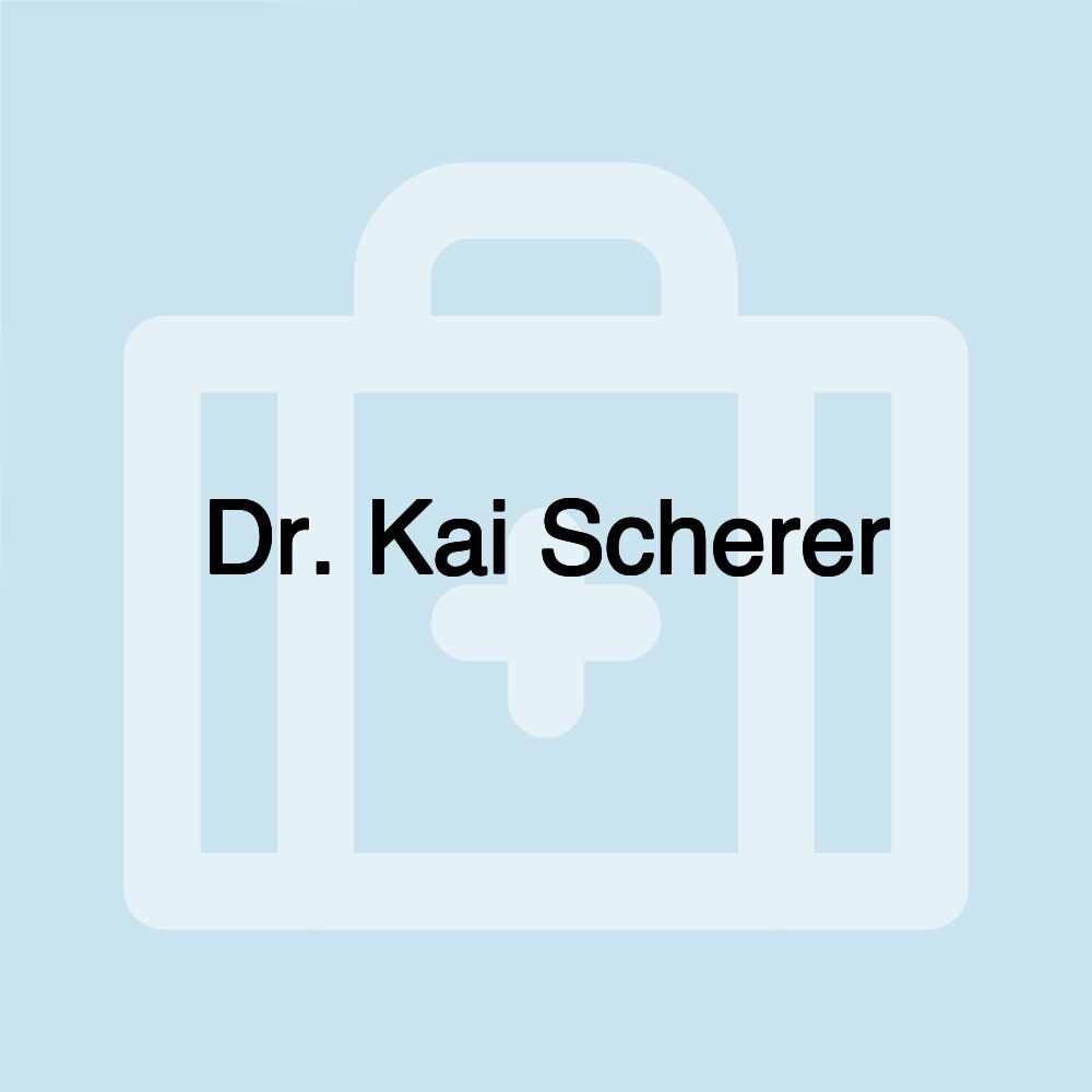 Dr. Kai Scherer