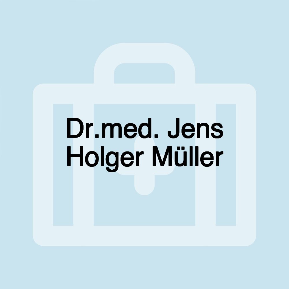 Dr.med. Jens Holger Müller