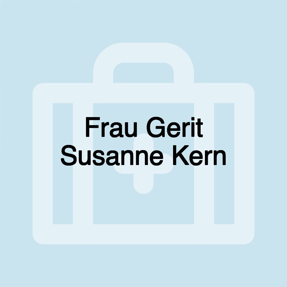 Frau Gerit Susanne Kern