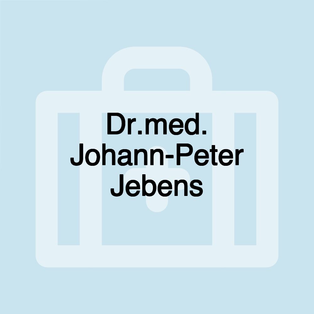 Dr.med. Johann-Peter Jebens