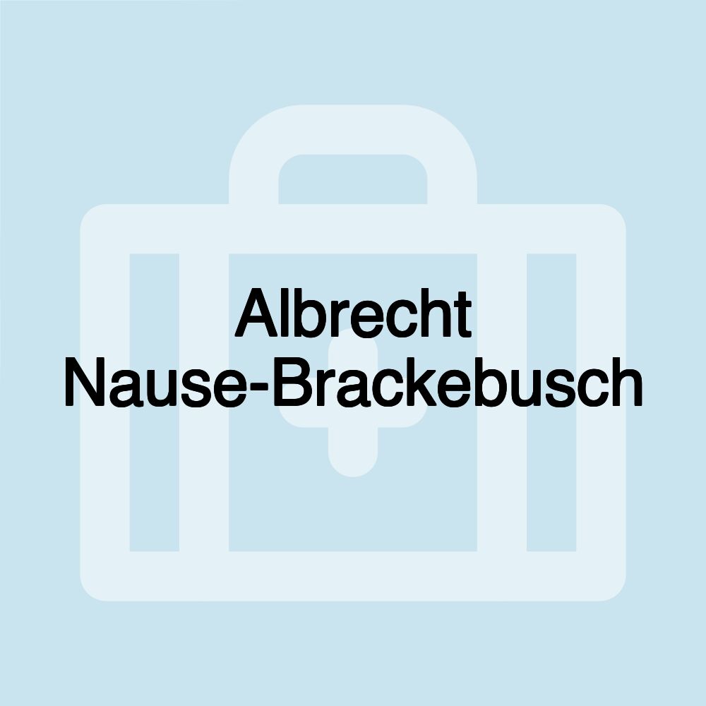 Albrecht Nause-Brackebusch