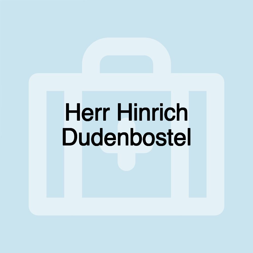 Herr Hinrich Dudenbostel