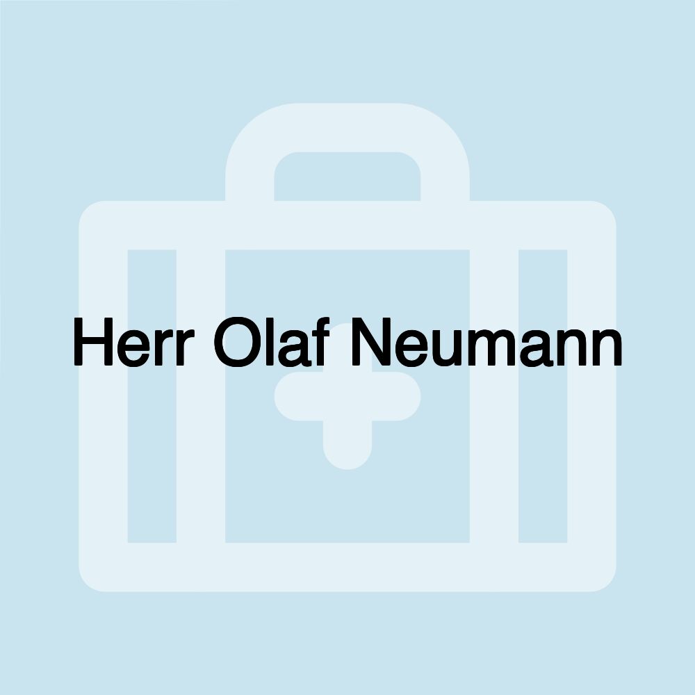 Herr Olaf Neumann