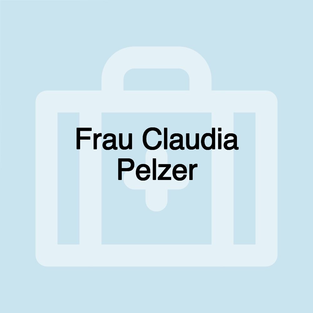 Frau Claudia Pelzer