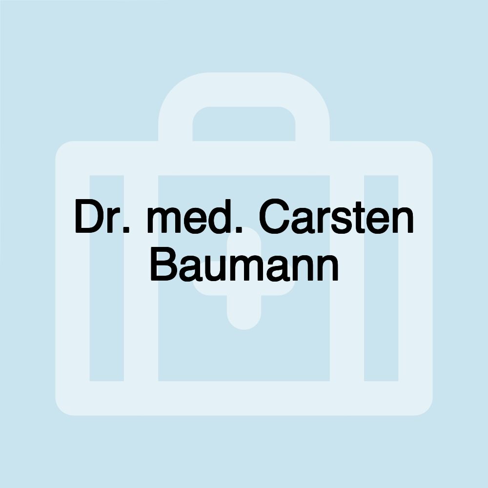 Dr. med. Carsten Baumann