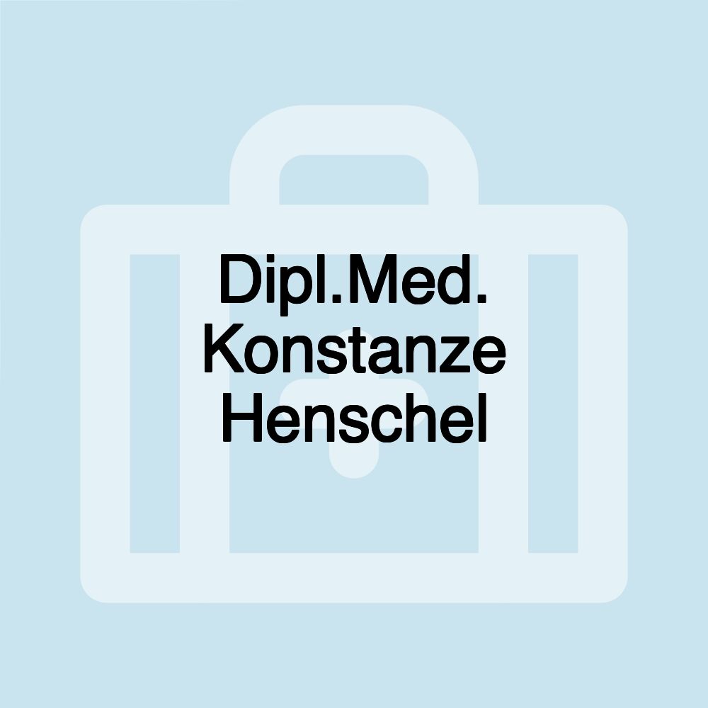 Dipl.Med. Konstanze Henschel