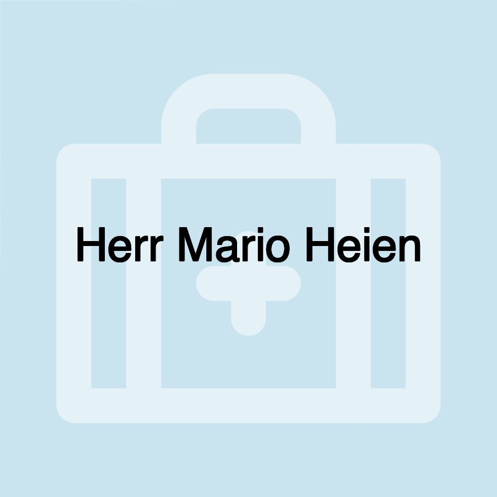 Herr Mario Heien