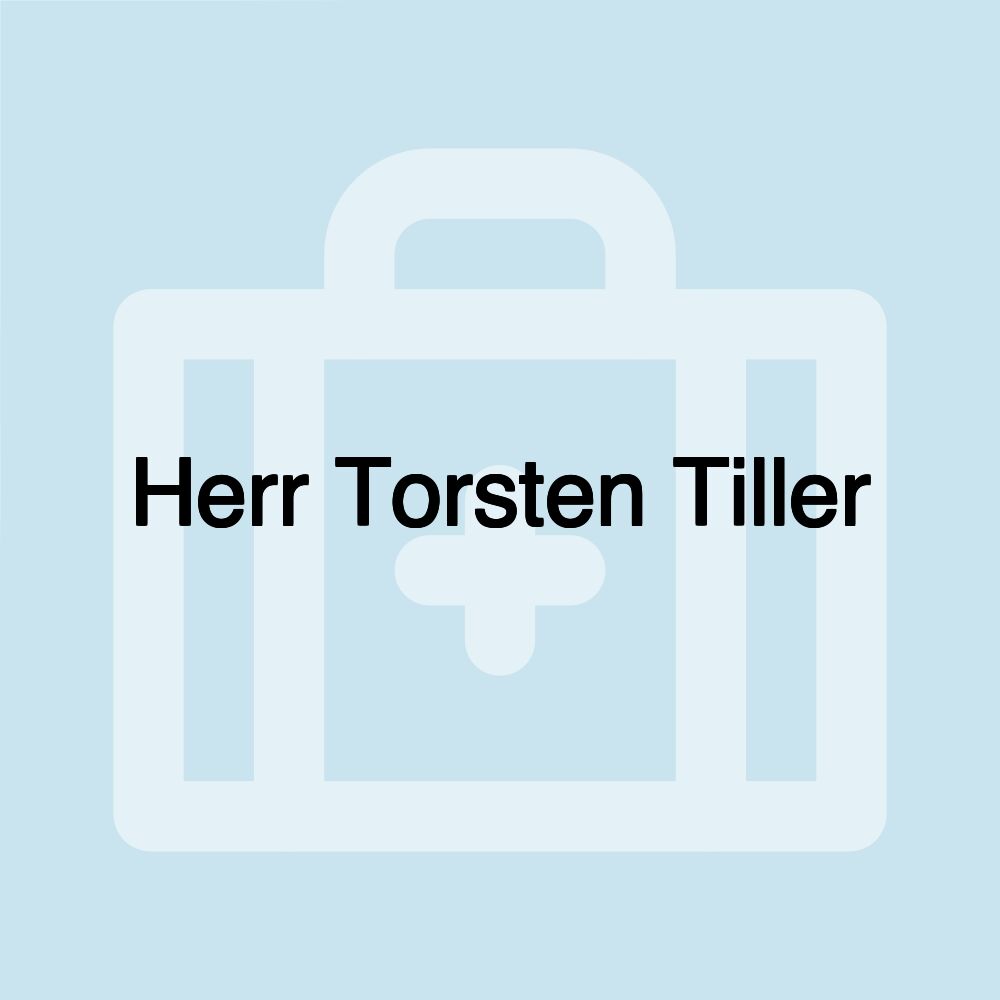 Herr Torsten Tiller