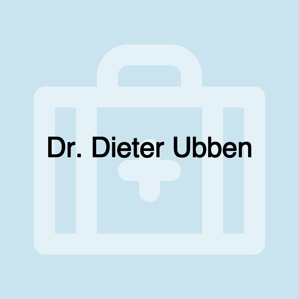 Dr. Dieter Ubben