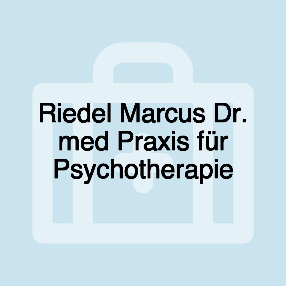 Riedel Marcus Dr. med Praxis für Psychotherapie