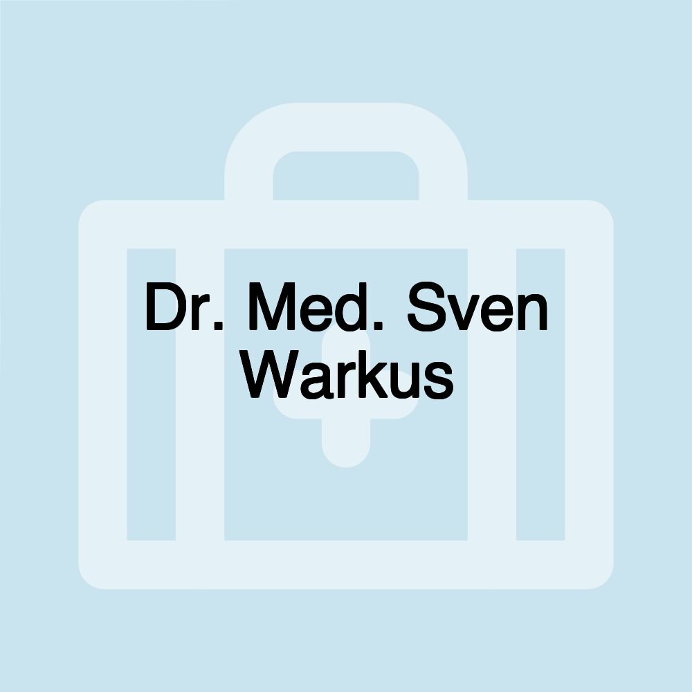 Dr. Med. Sven Warkus