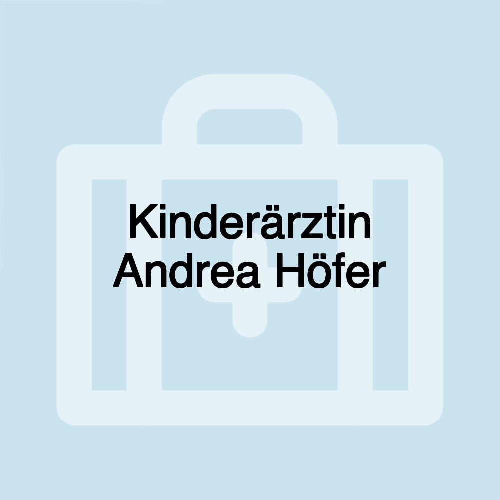 Kinderärztin Andrea Höfer