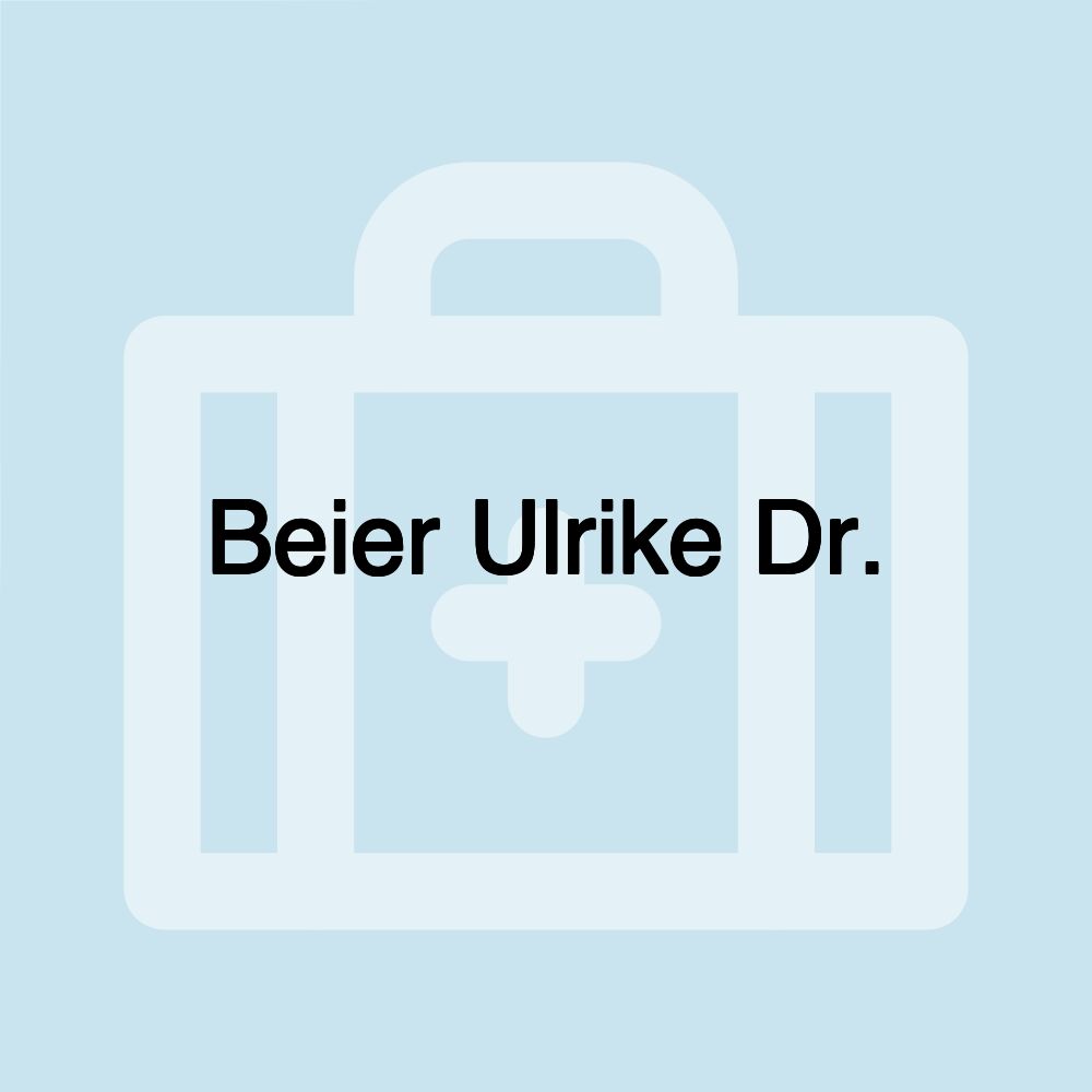 Beier Ulrike Dr.