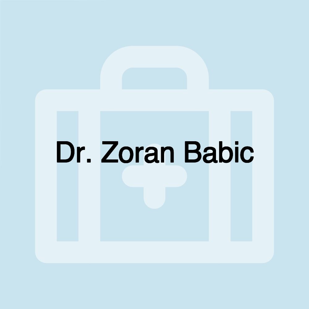 Dr. Zoran Babic