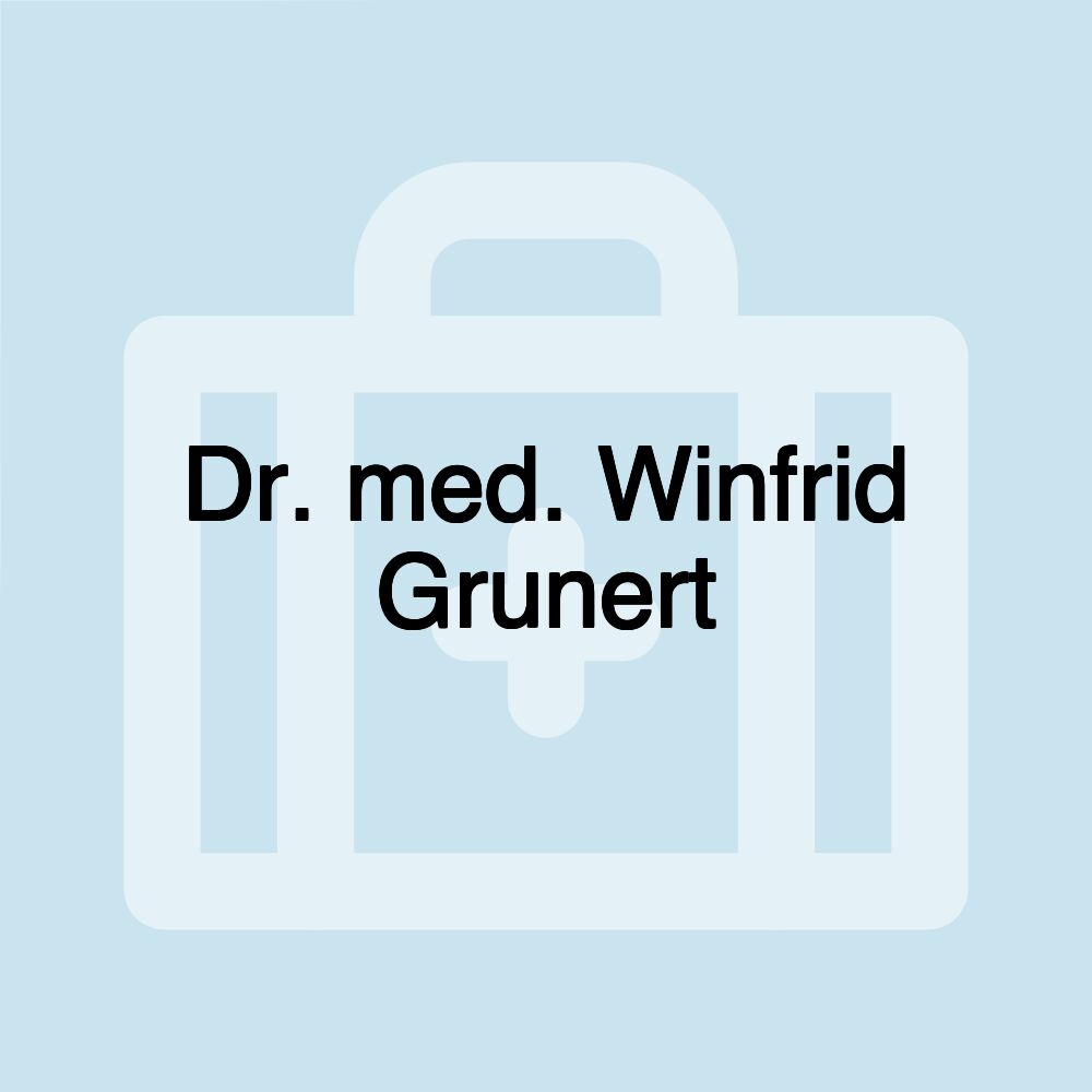 Dr. med. Winfrid Grunert