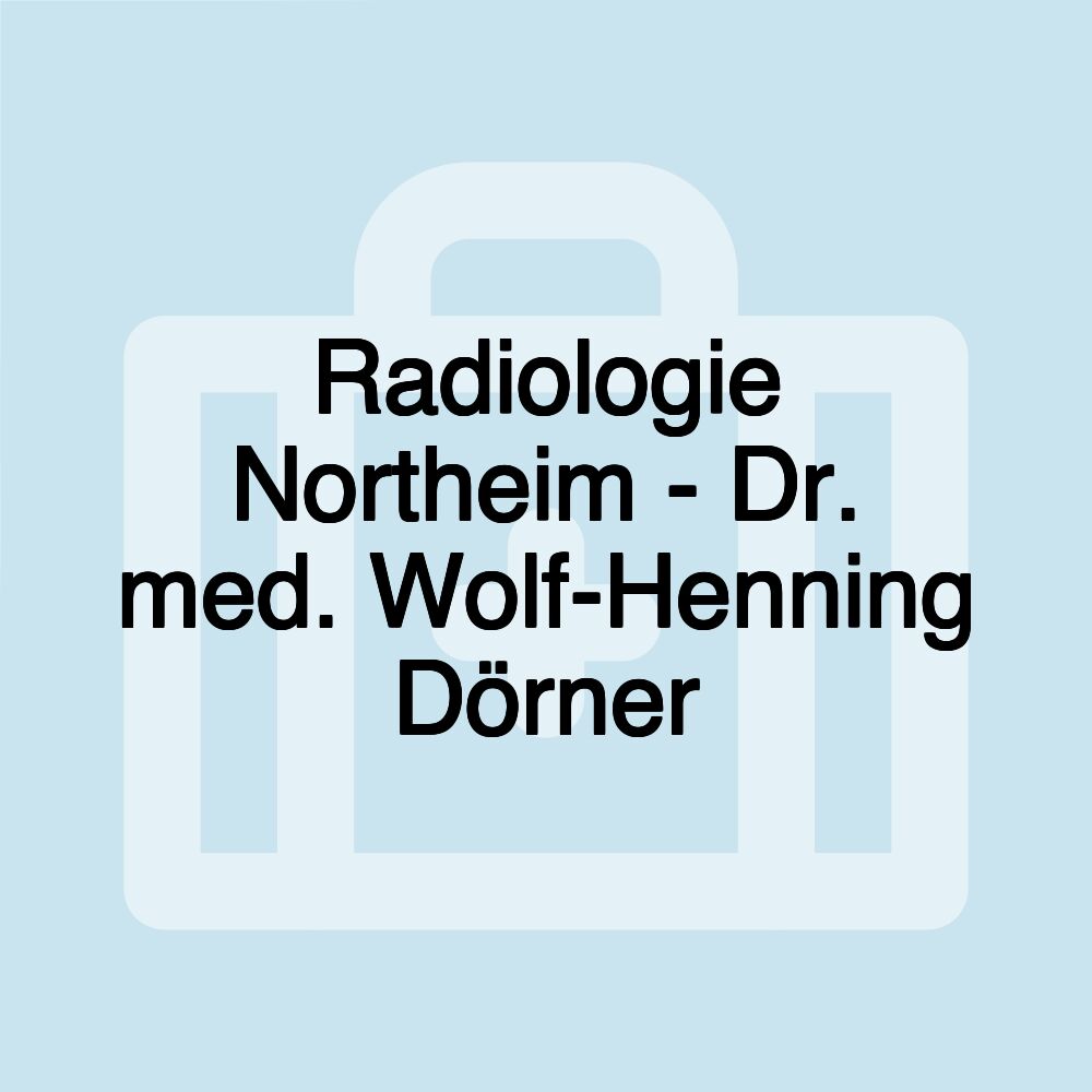 Radiologie Northeim - Dr. med. Wolf-Henning Dörner