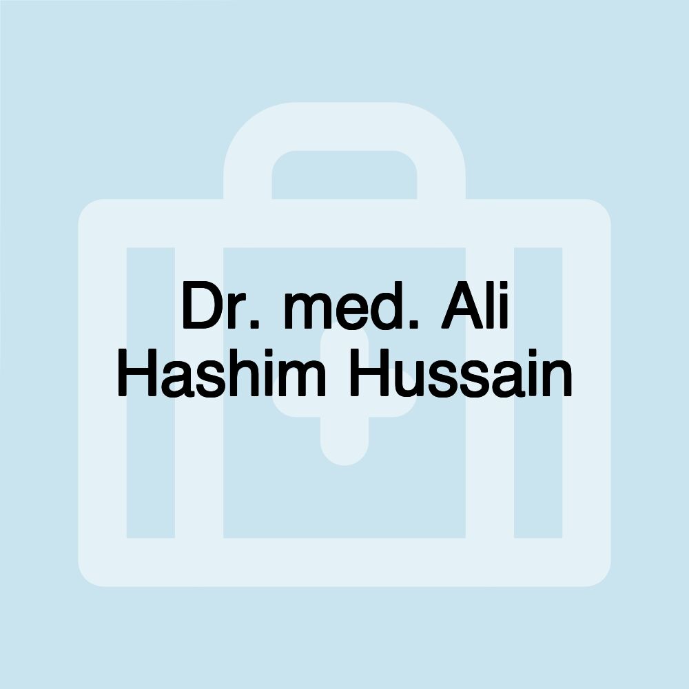 Dr. med. Ali Hashim Hussain