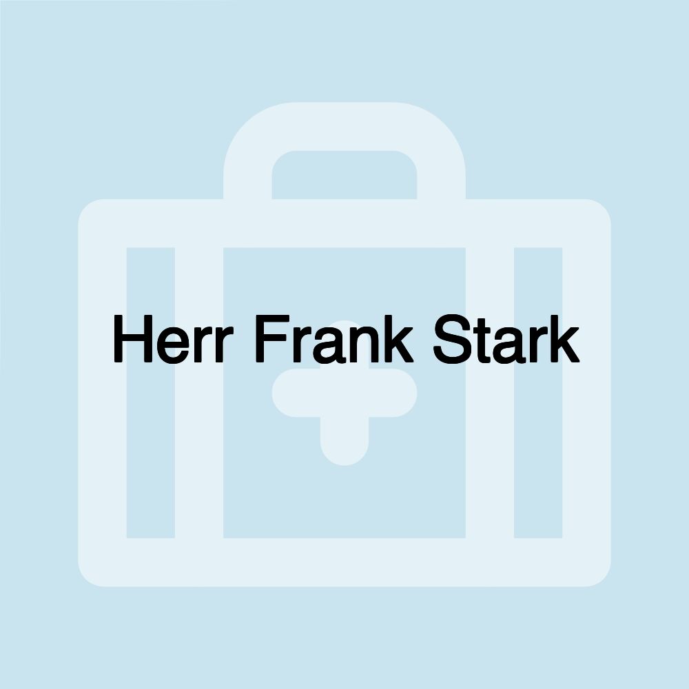 Herr Frank Stark