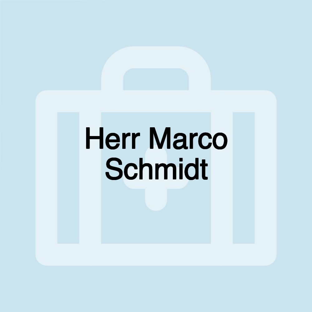 Herr Marco Schmidt