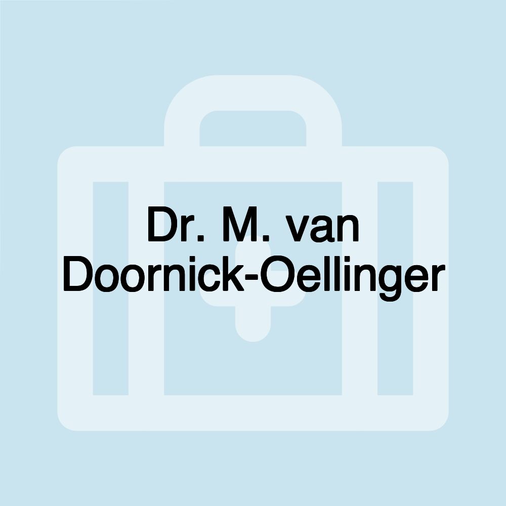 Dr. M. van Doornick-Oellinger