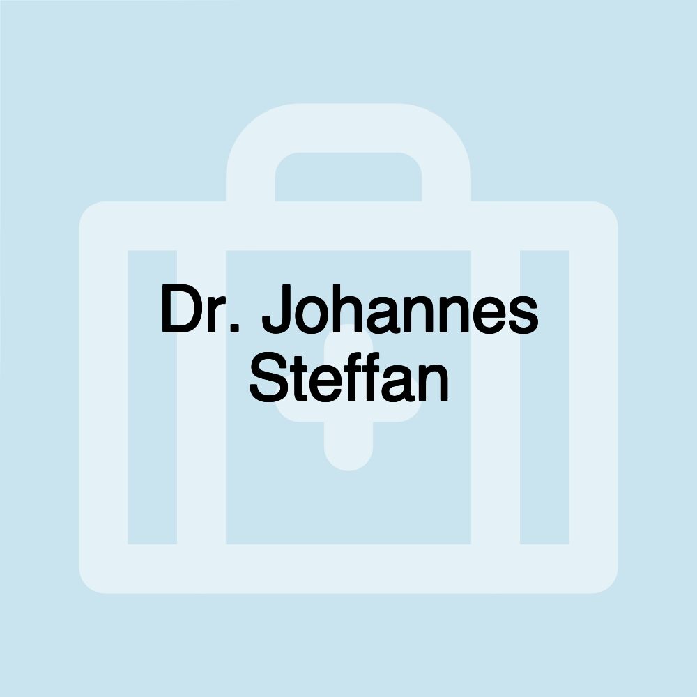 Dr. Johannes Steffan