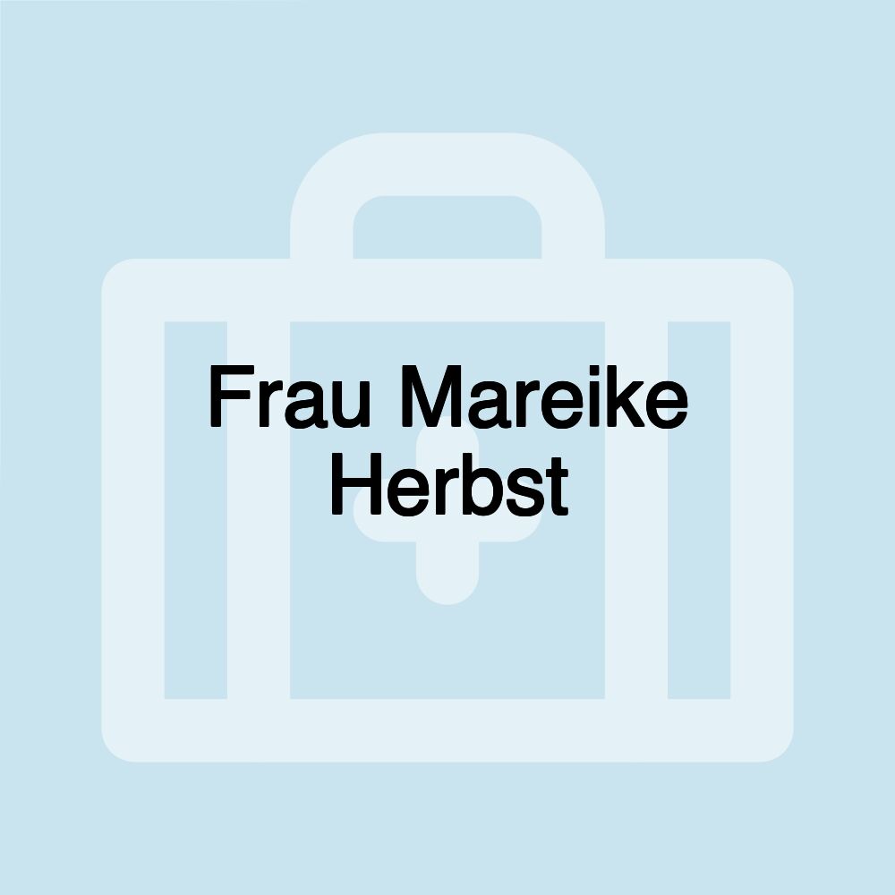 Frau Mareike Herbst