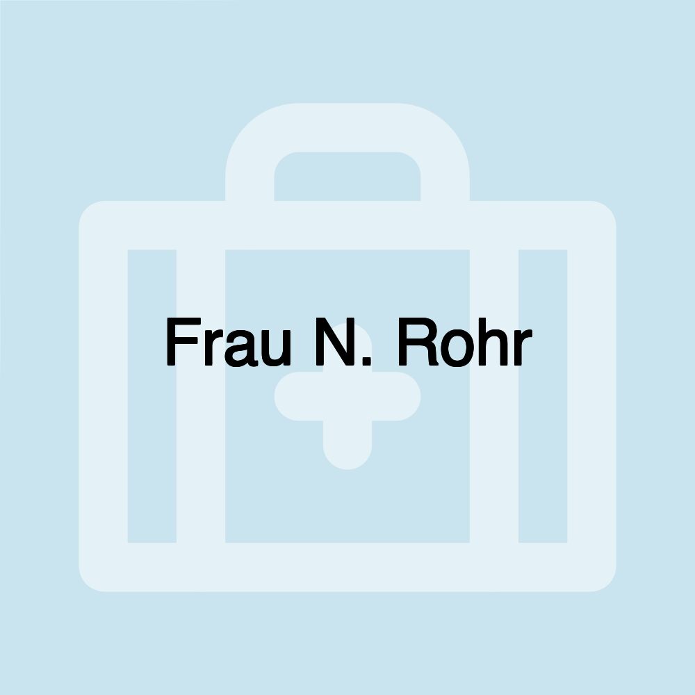 Frau N. Rohr