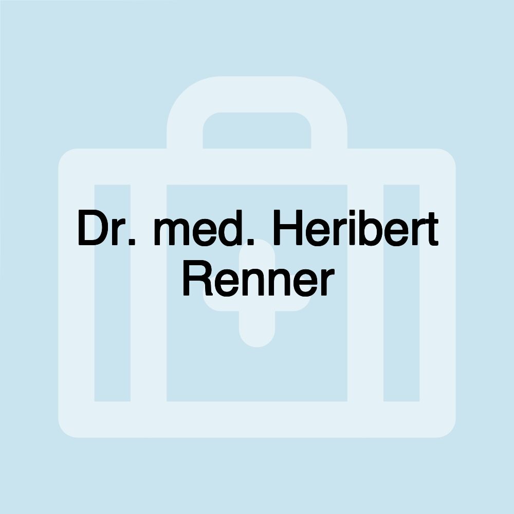 Dr. med. Heribert Renner