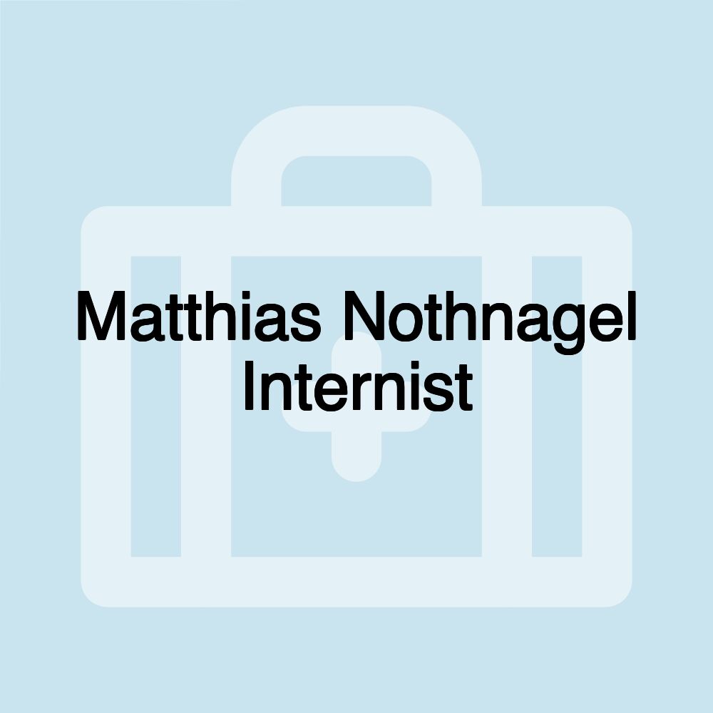 Matthias Nothnagel Internist