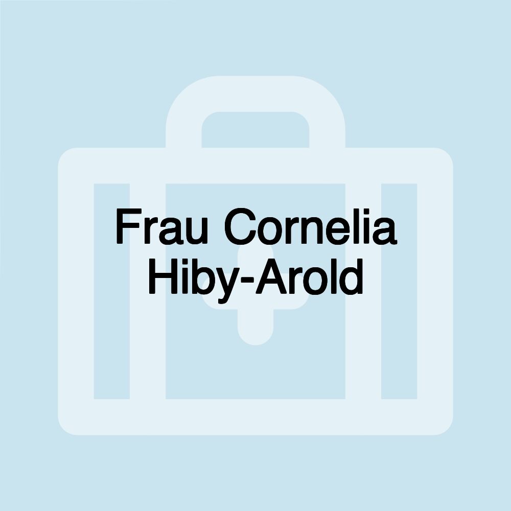 Frau Cornelia Hiby-Arold