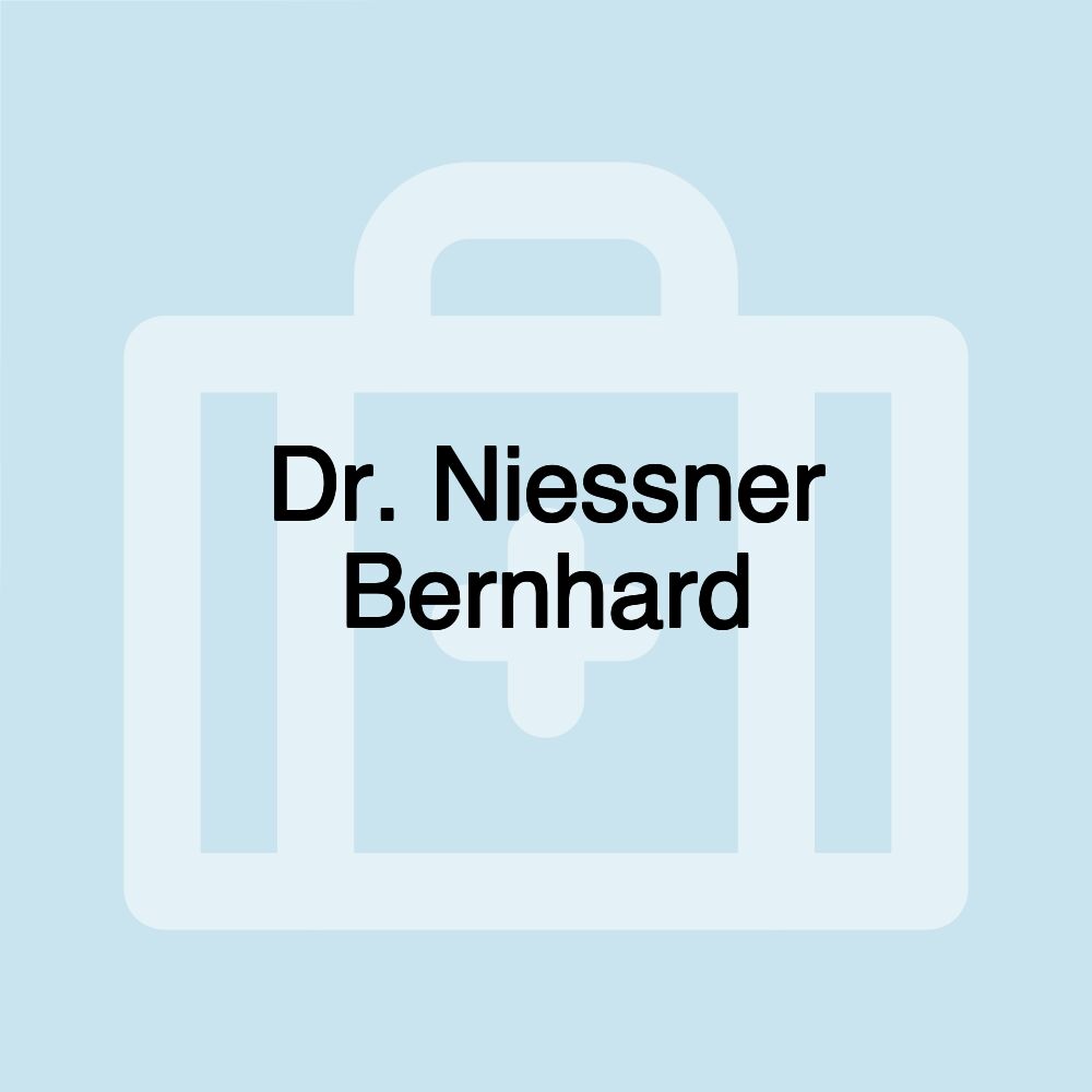 Dr. Niessner Bernhard