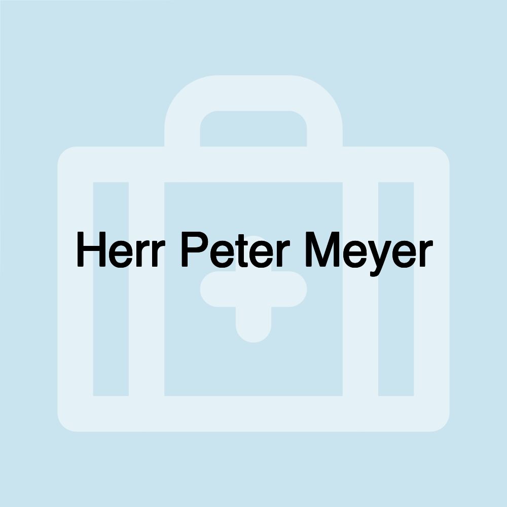 Herr Peter Meyer