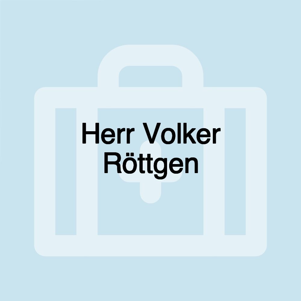 Herr Volker Röttgen