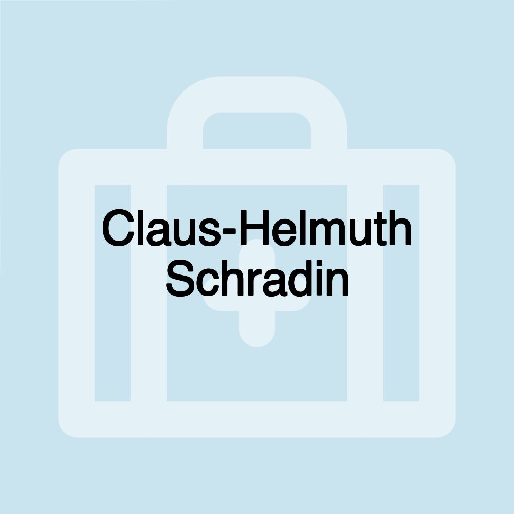 Claus-Helmuth Schradin