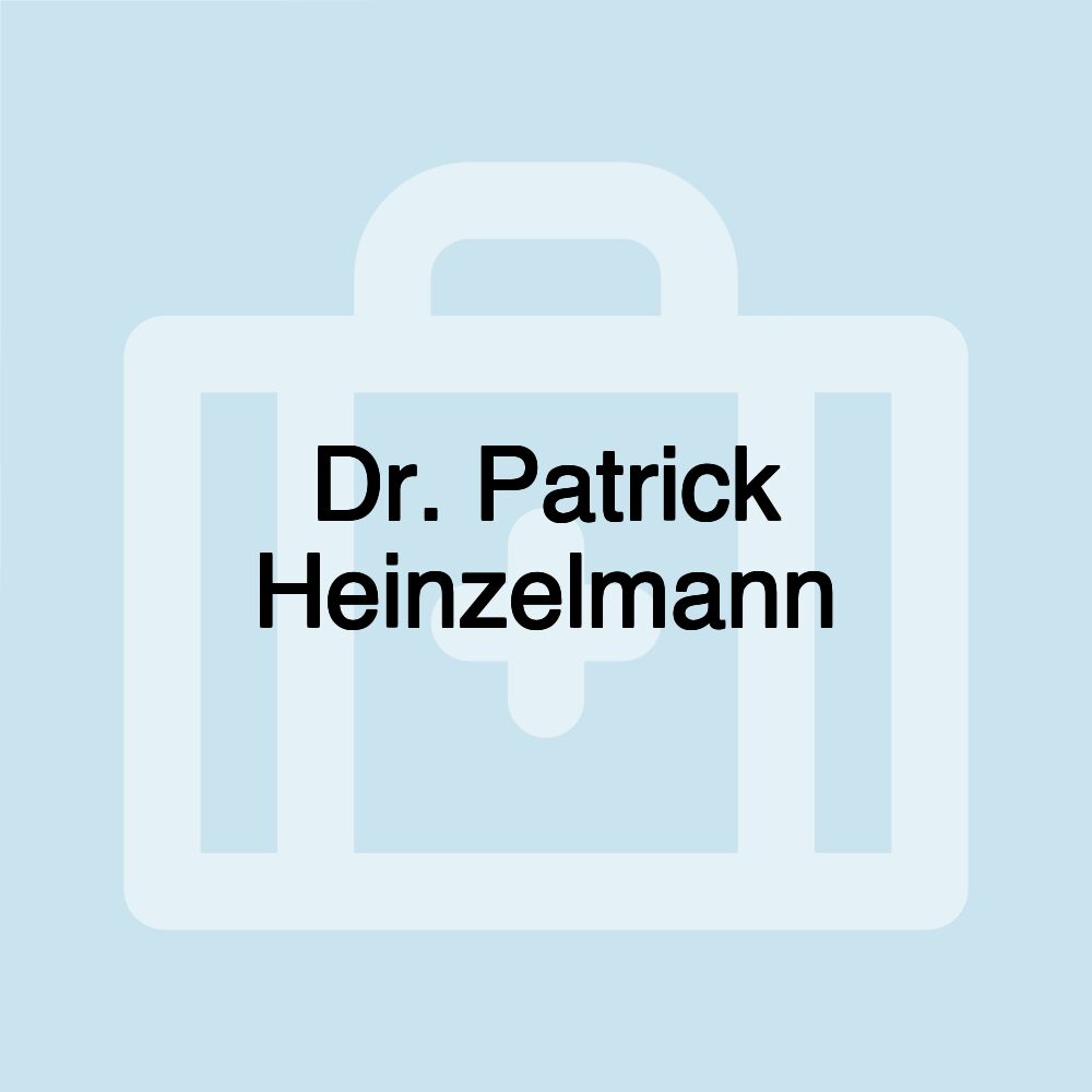 Dr. Patrick Heinzelmann