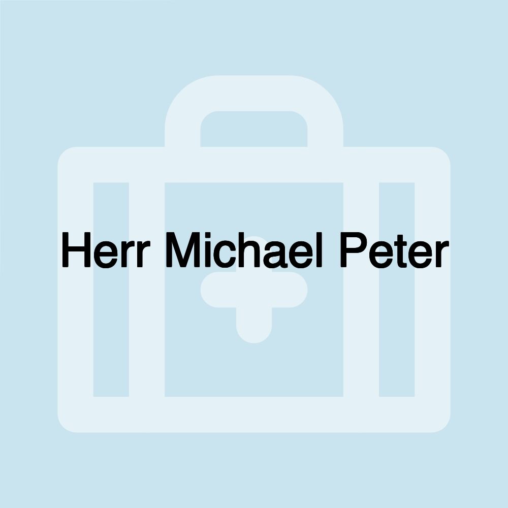 Herr Michael Peter