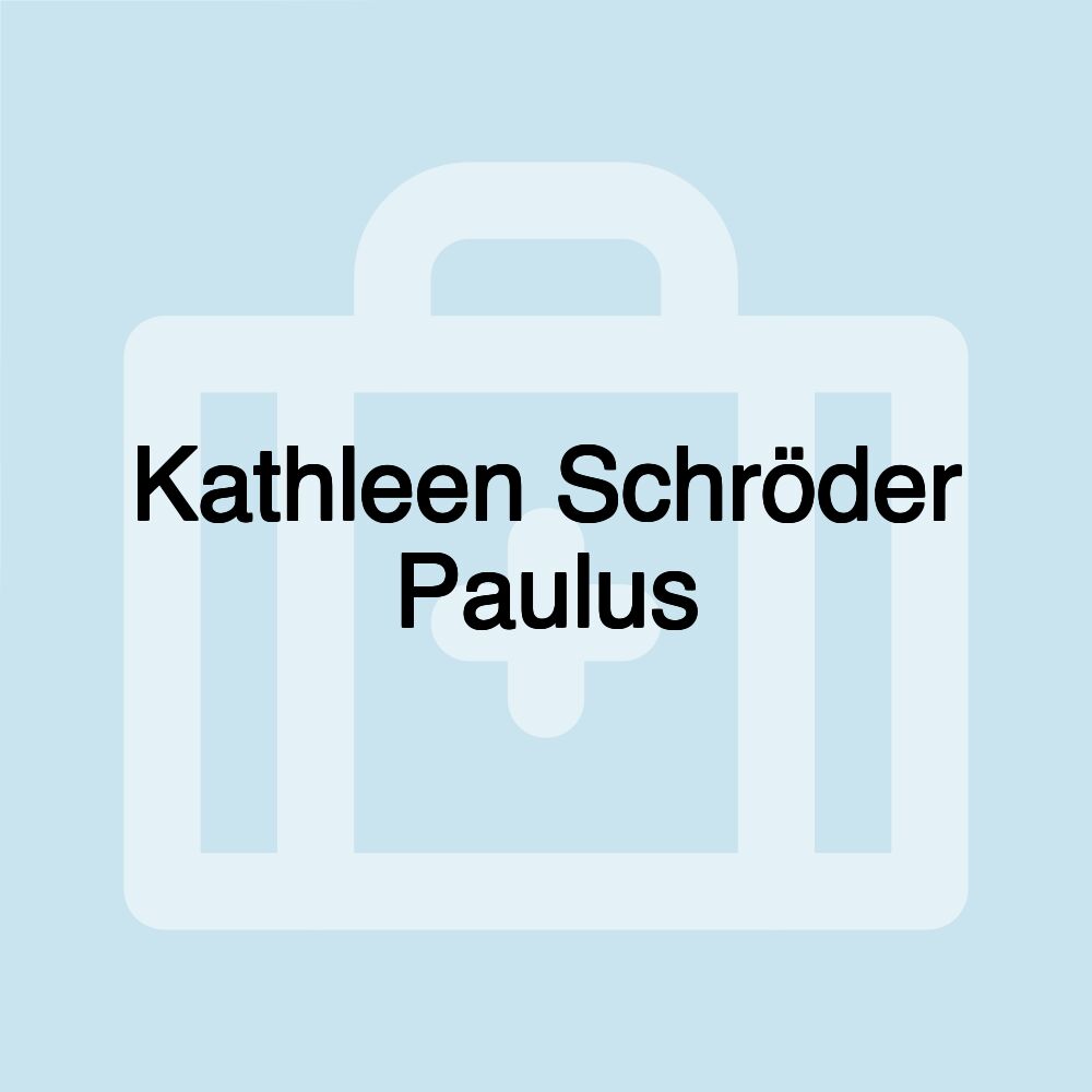 Kathleen Schröder Paulus