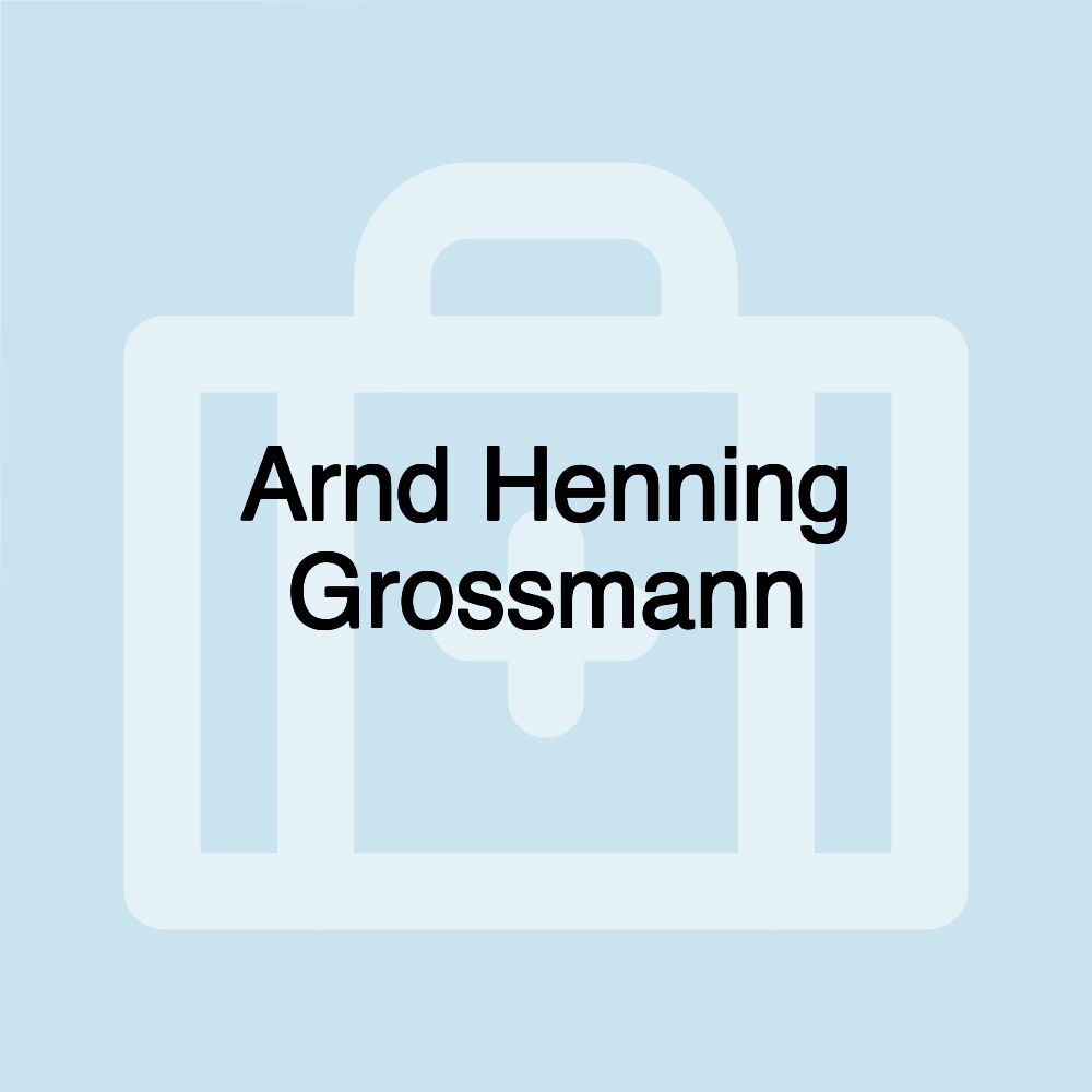 Arnd Henning Grossmann