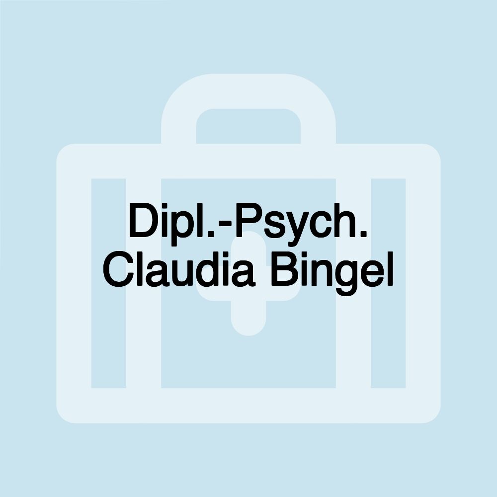 Dipl.-Psych. Claudia Bingel