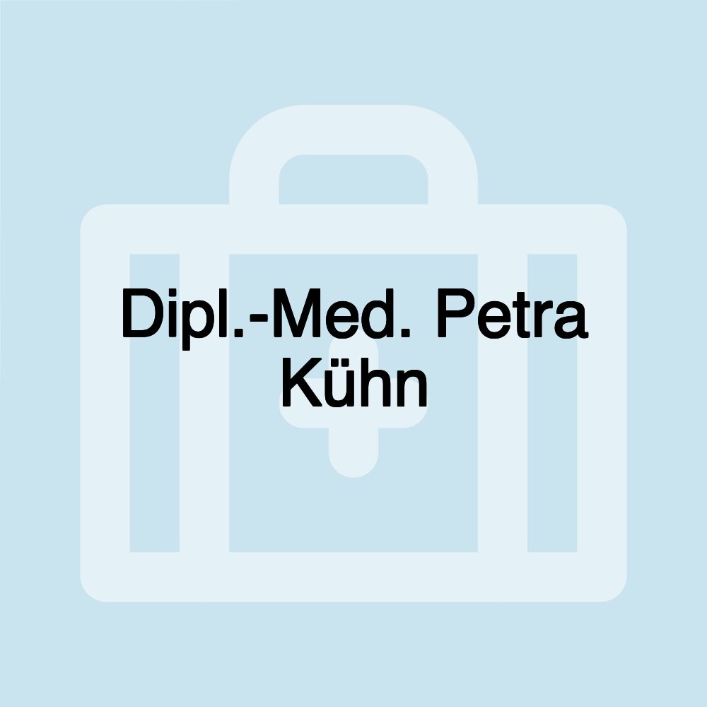 Dipl.-Med. Petra Kühn