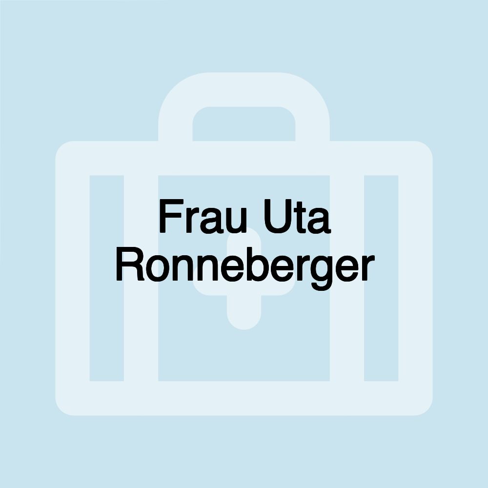 Frau Uta Ronneberger