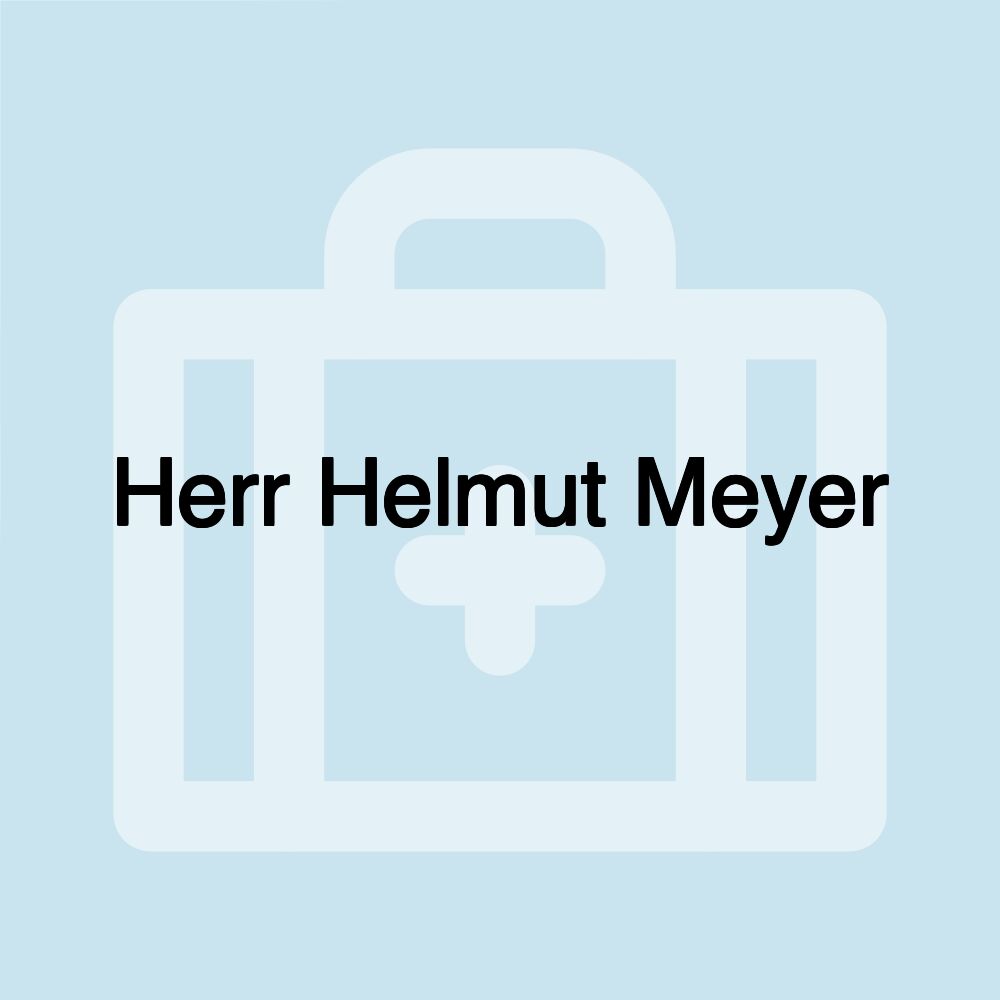 Herr Helmut Meyer