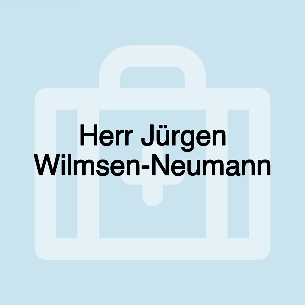 Herr Jürgen Wilmsen-Neumann